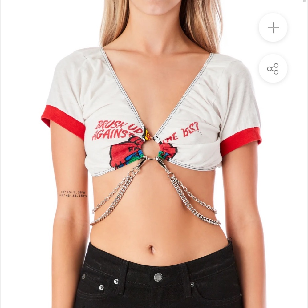 NWT LF Vintage Furst Of A Kind handmade graphic tee ONE SIZE